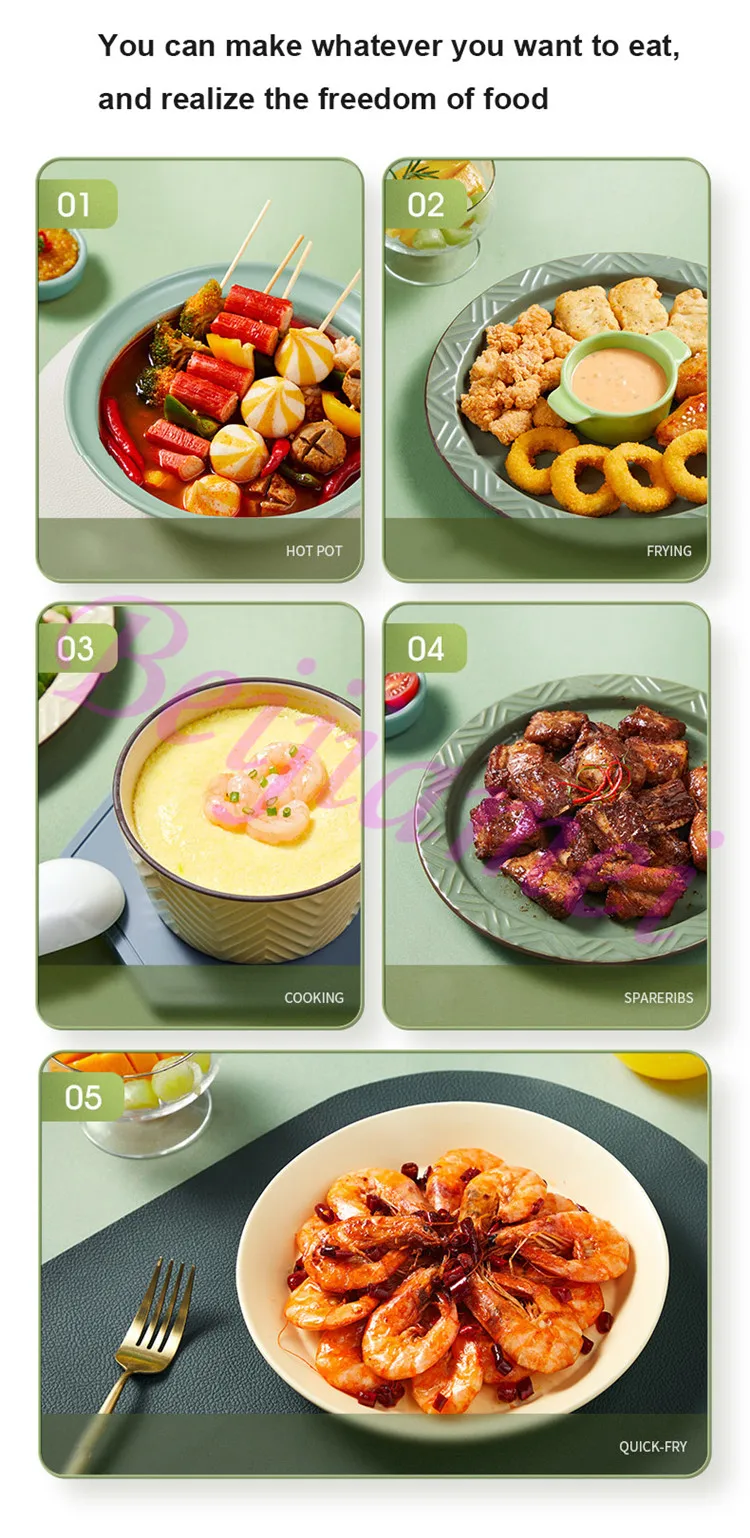 Automatische kookmachine Thuis Elektrisch Intelligente robot Koken Frituren Gebakken rijstpot Multifunctioneel