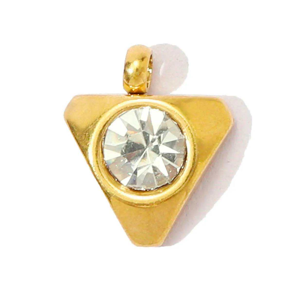 20 قطعة/الوحدة الفولاذ المقاوم للصدأ حجر الراين القلب ستار Diy بها بنفسك السحر النساء كريستال ساحة زهرة المعلقات لسوار المجوهرات بالجملة