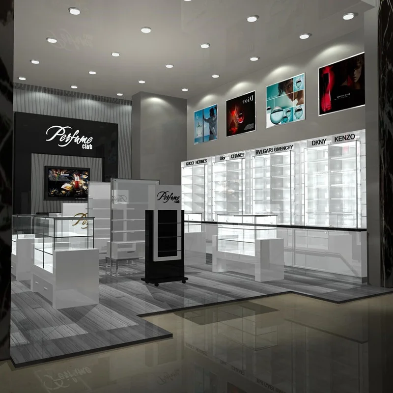 

customized.China perfume retail store showcase modern jewelry display table set design jewelry shop counter