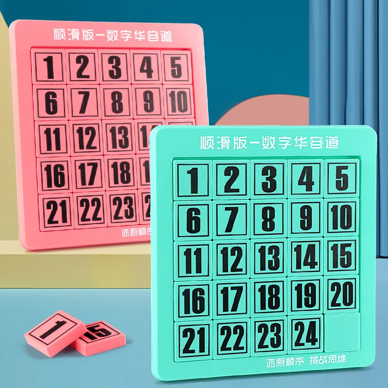 

6x6 Number Sliding Puzzle Klotski Game Huarong Road Board Math Game Early Educational IQ Training Toy Gift 3x3