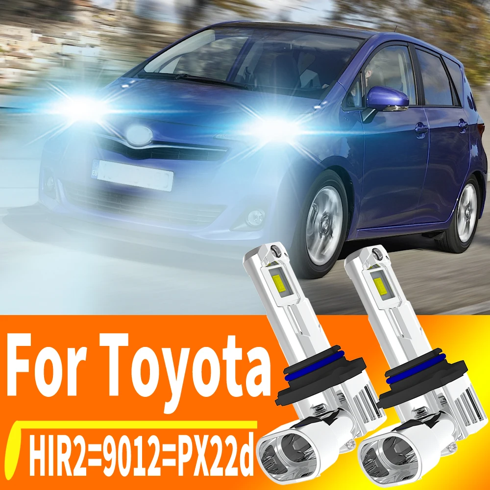 

2 шт. HIR2 светодиодные фары Canbus 9012 PX22d автомобильные лампы 12 В для Toyota Corolla CHR Rav4 Aygo Auris iQ Yaris Avensis Verso