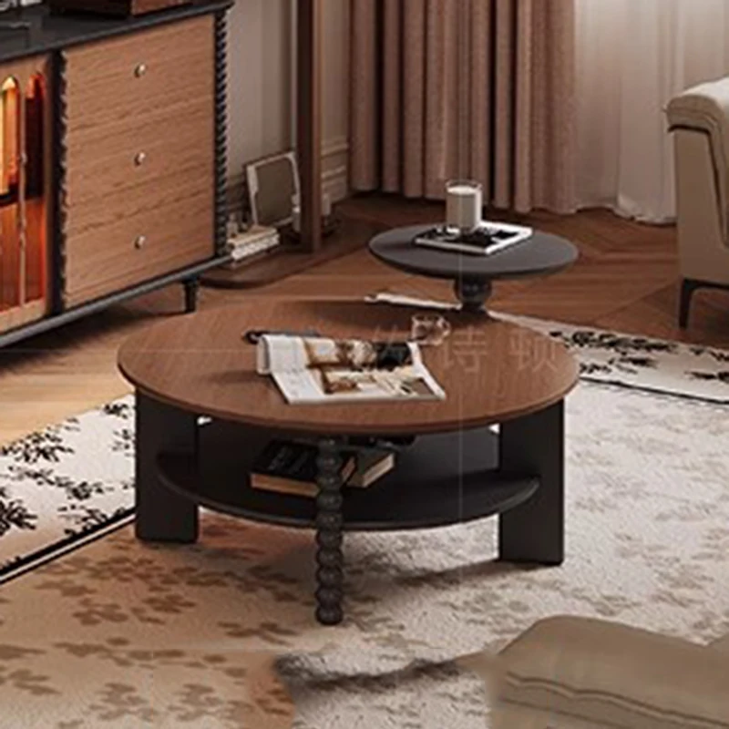 

Wood Modern Coffee Table Luxury Bedroom Decoration Storage Designer Moving Side Table Standing Meubles Living Room Furniture