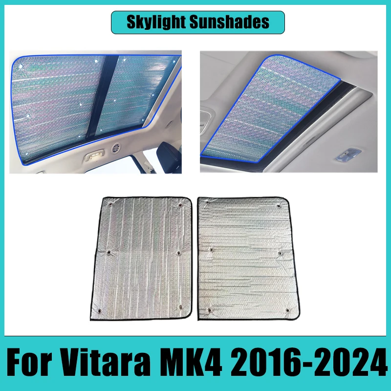 

Car Skylight Sunshade For Suzuki Vitara Escudo MK4 2016-2024 Sunscreen Roof Sun Visors Cover Anti-UV Heat Insulation Accessories