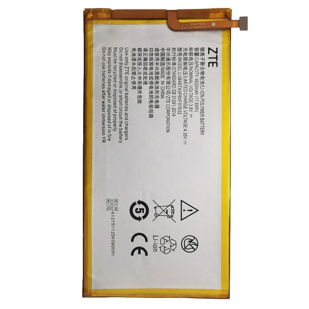 100% neue original hochwertige 3,8 v 4620mah li3846t43p6hf07632 für at & t trek 2 hd für zte k88 batterie batterien schneller versand