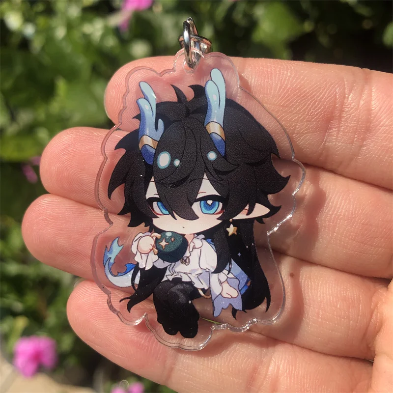 Honkai: Star Rail Blade Luocha Imbibitor Lunae Jing Yuan Keychain Badge Accessories Anime Game Cosplay Pendant Prop