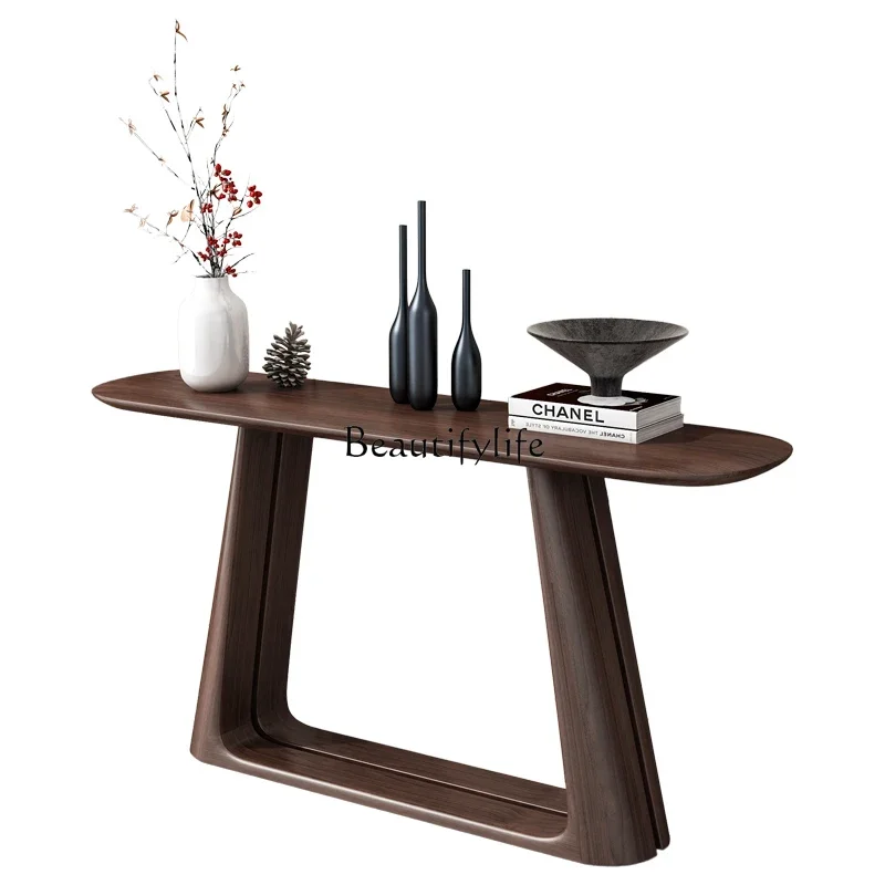 

LD6-*New Chinese style strip case several against the wall entrance table solid wood narrow side table