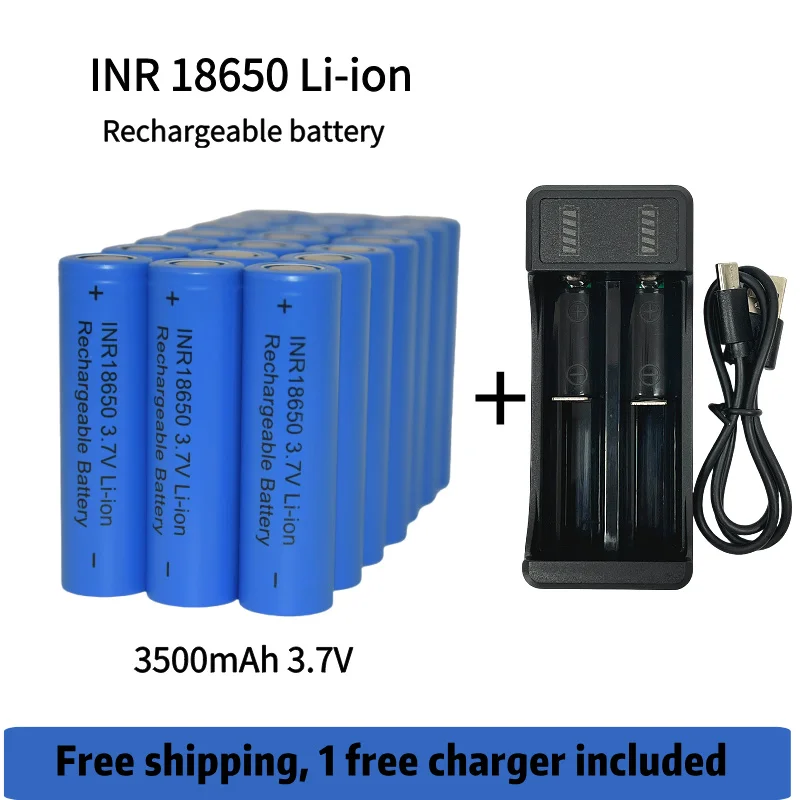 

Free Shipping 18650 charger 3.7v Rechargeable Battery 3500mAh 25A 18650Battery Lithium Ion Power Battery for electric tool