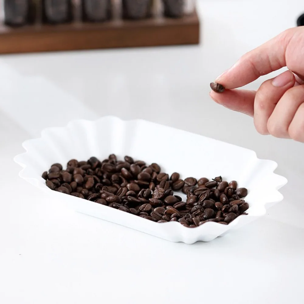 Plastic Coffee Bean Tray Bean Display Tray Roasted Coffee Beans Serving Tray Barista Tools Espresso Accessories for Cafe Kitchen