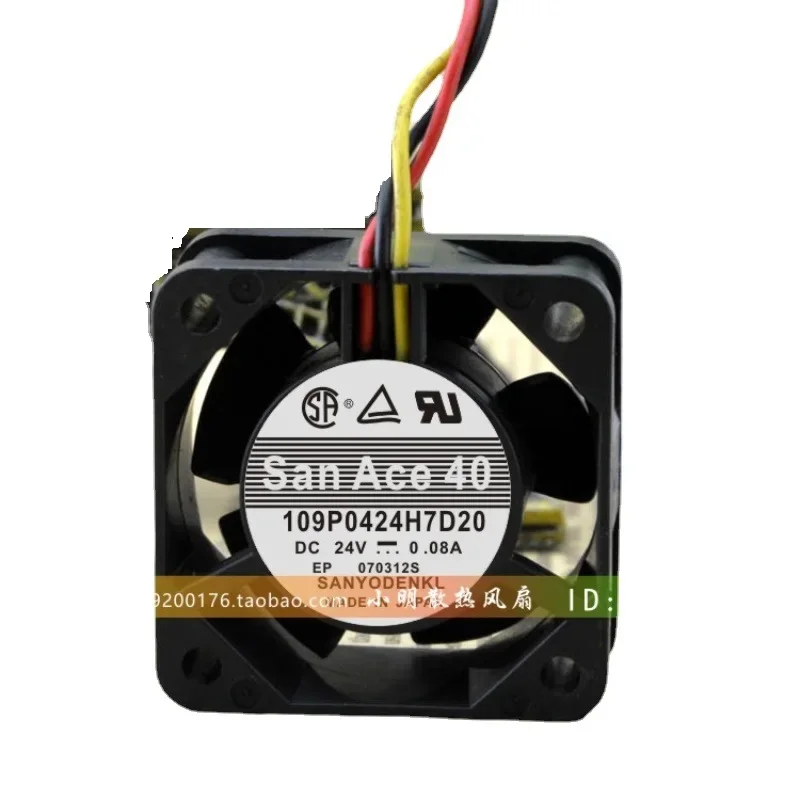 

New Cooler Fan Radiator For SANYO 109P0424H7D20 24V 0.08A 4015 4cm Fanuc Fan Fan 40X40X15mm