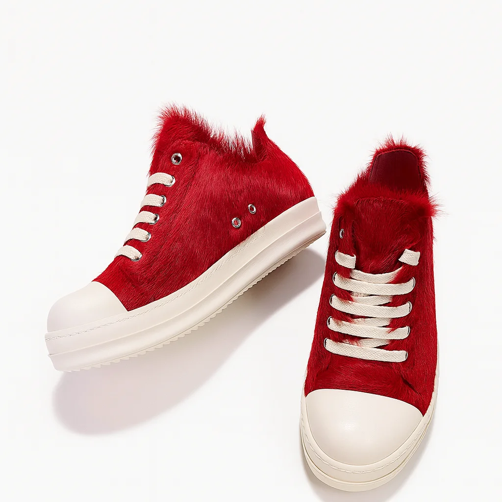 

High-Quality Men’s Low-Top Casual Leather Sneakers with Breathable Horse Hair, Luxury Rojohn Brand, Comfortable & Stylish Sport