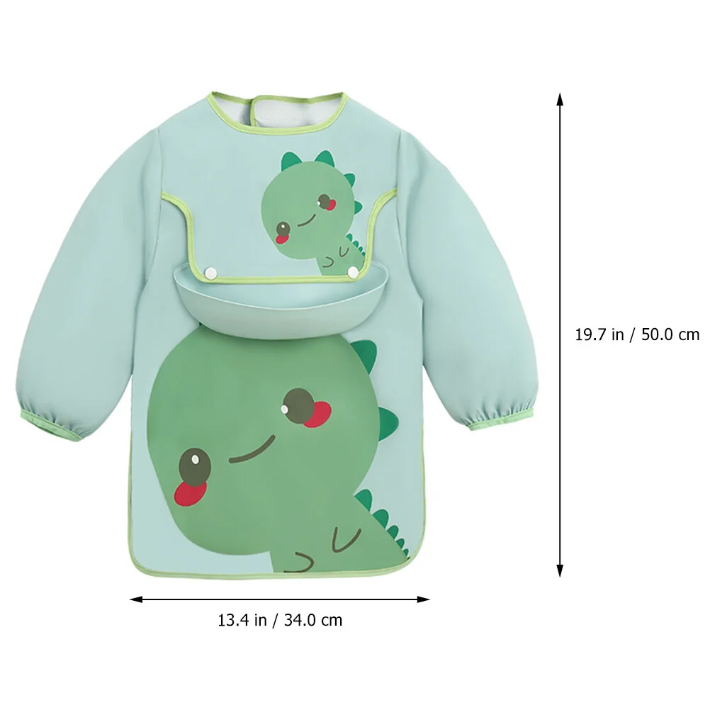 Bib Water-proof Baby Apron Infant Eating Bibs Long Sleeve Smock Waterproof for Toddler Products