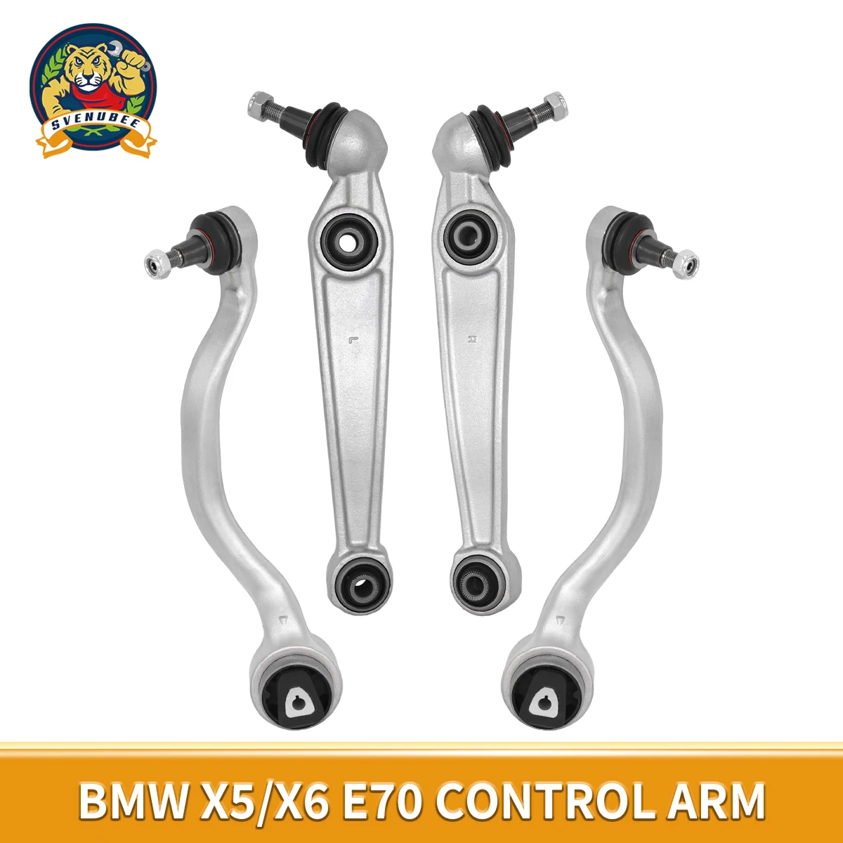 Svenubee Front Control Arm with Ball Joints 4pcs Suits for BMW E70 X6 Series 2007 2008 2009 2010 2011-2014 31126863169
