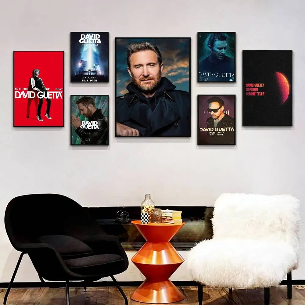 Singer D-DAvID-D G-GuETtA-A Poster Surprise Home Decoration Picture Wall Art for Study Living Room Decor