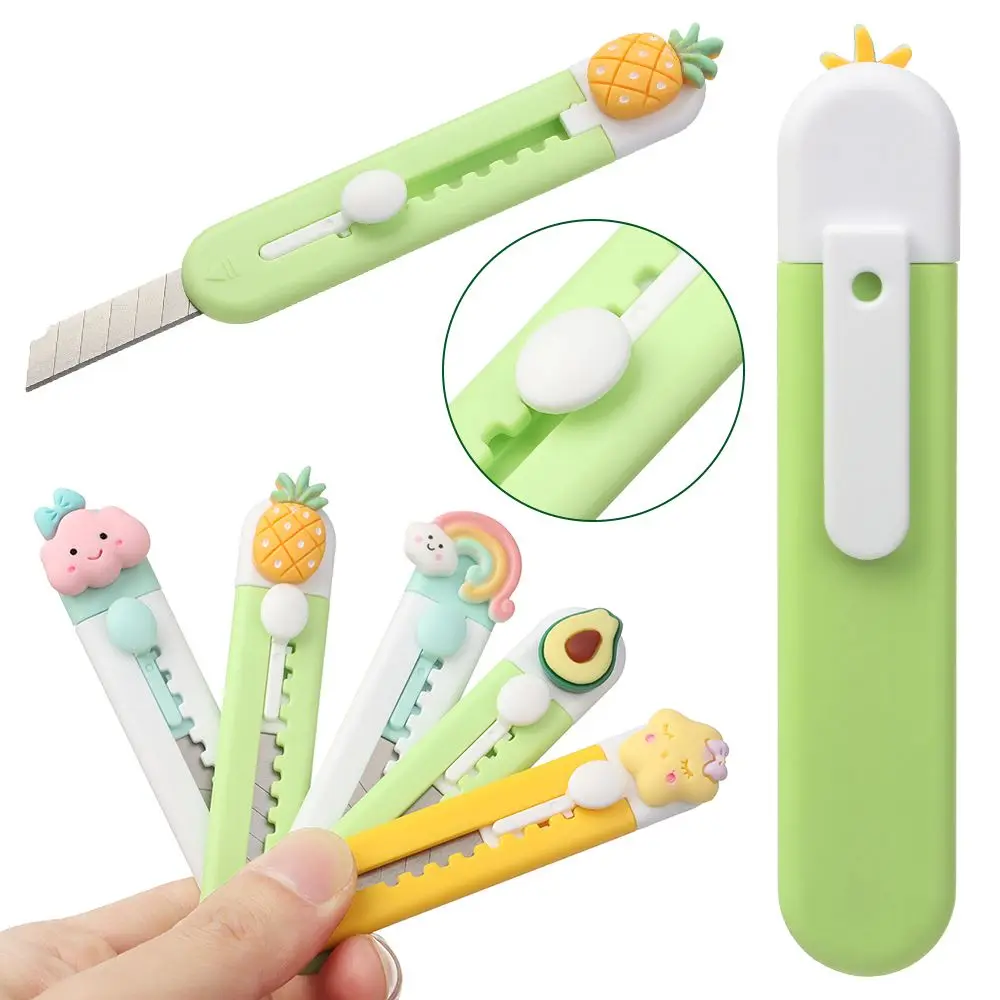 Cute Fruits Mini Cutter Letter Envelope Opener Utility Cutter Cartoon Animals Cutter School Office Supplies