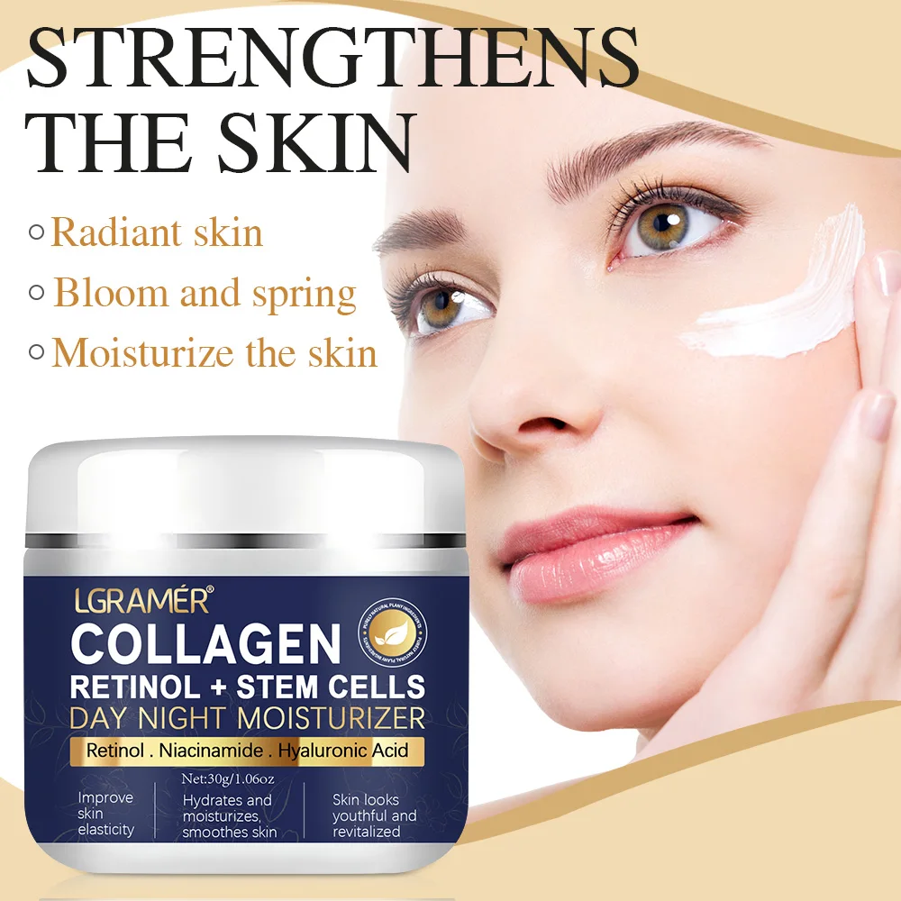 LGRAMER Collagen Cream Moisturizes, Tightens Skin, Locks in Moisture and Leaves Skin Soft