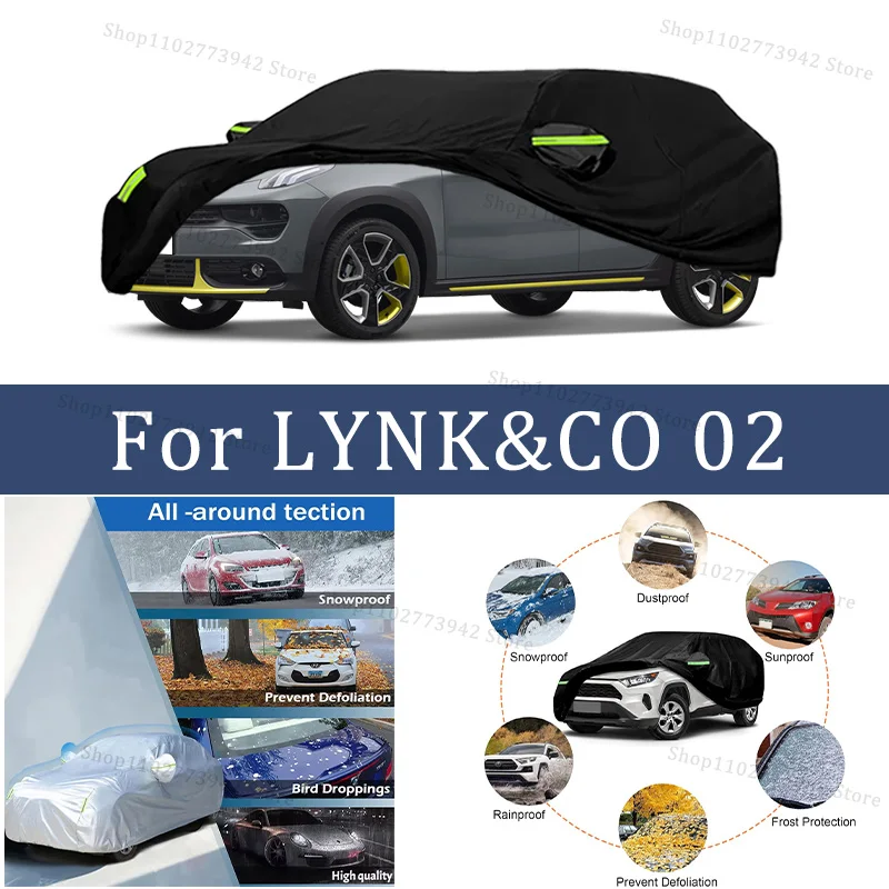 

For LYNK&CO 02 Outdoor Protection Full Car Covers Sunshade Waterproof Dustproof Exterior Car cover protection cars accessories