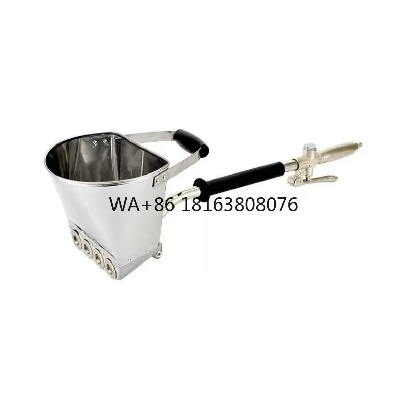 Pneumatic Mortar Spray Gun, Cement Plaster Hopper Sprayer for Gypsum Render Wall Construction Tool