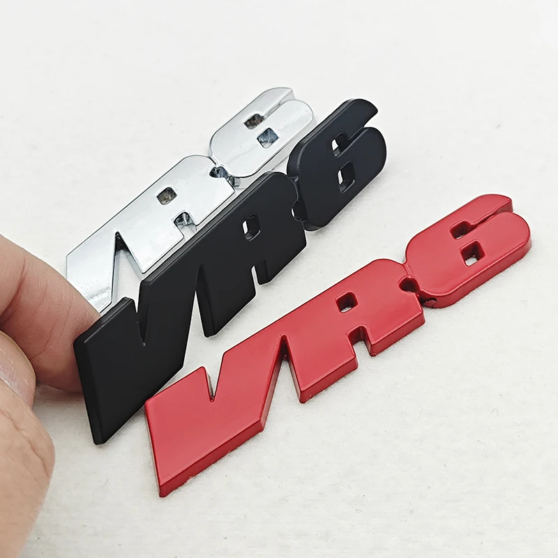 3D Metal Chrome Zinc Alloy Car Styling Logo VR6 Badge Body Emblem Sticker For Volkswagen Golf R32 Passat CC R36 GT Touareg