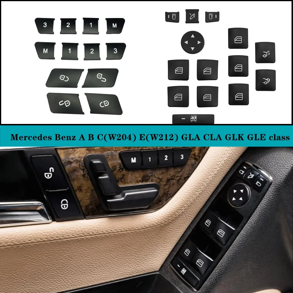 Car Window Glass Lifting Button/Door Memory Unlocking Switch Fit For Mercedes Benz A B C(W204) E(W212) GLA CLA GLK GLE-class