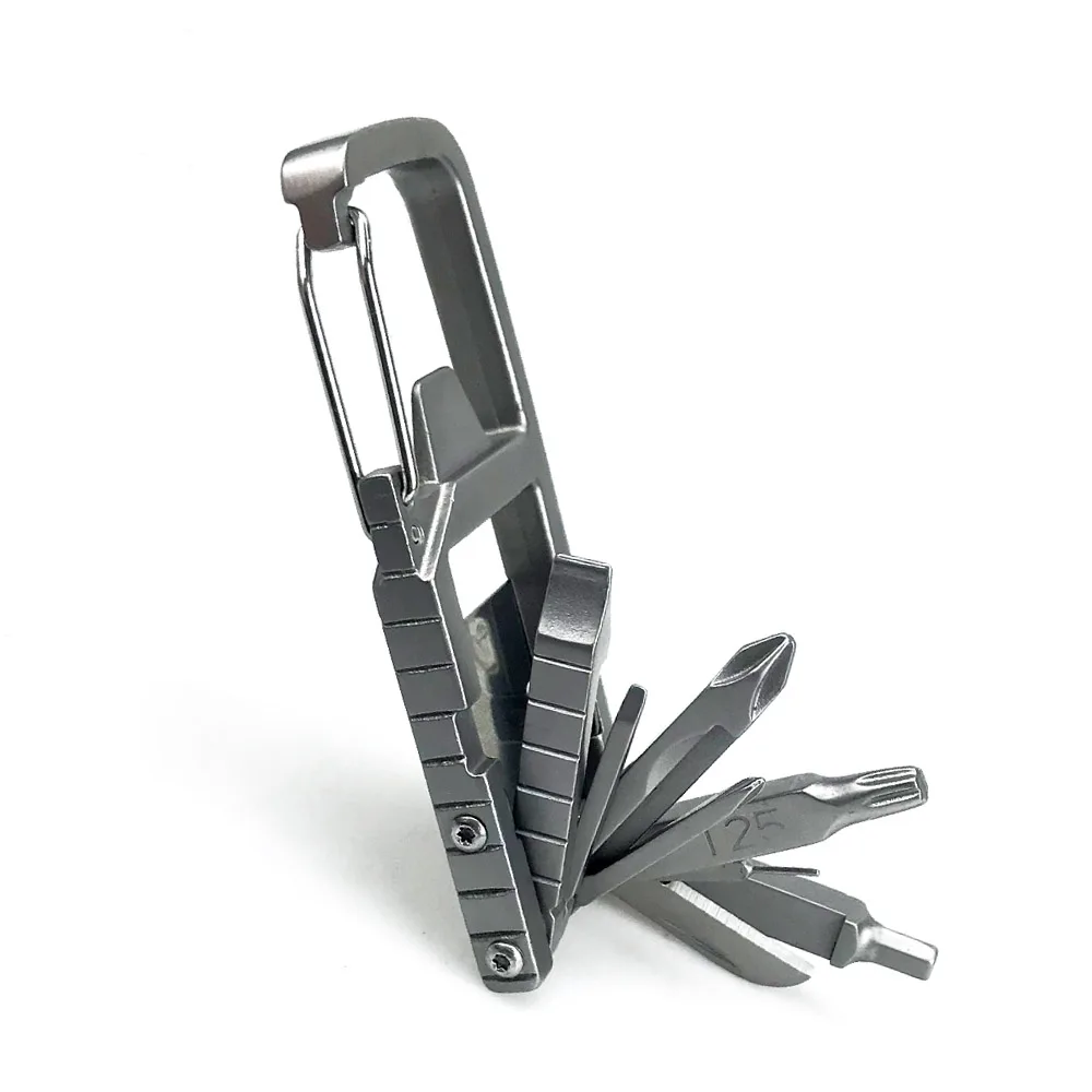 

13‑in‑1 Stainless Steel Multi‑Tool, Portable Folding Keychain Tool with Corkscrew, Screwdriver, Wrench & Knife for Outdoor Use