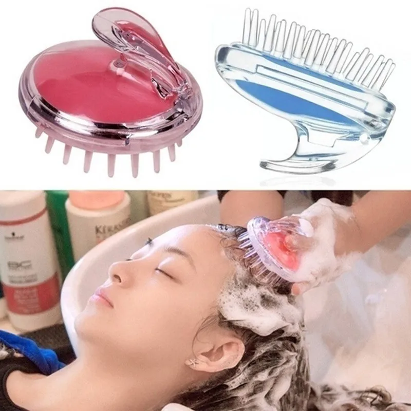 Portable Shampoo Brush Handheld Head Scalp Massage Brush Bath Massage Brush Body Shower Brush Soft Hair Comb Hair Care