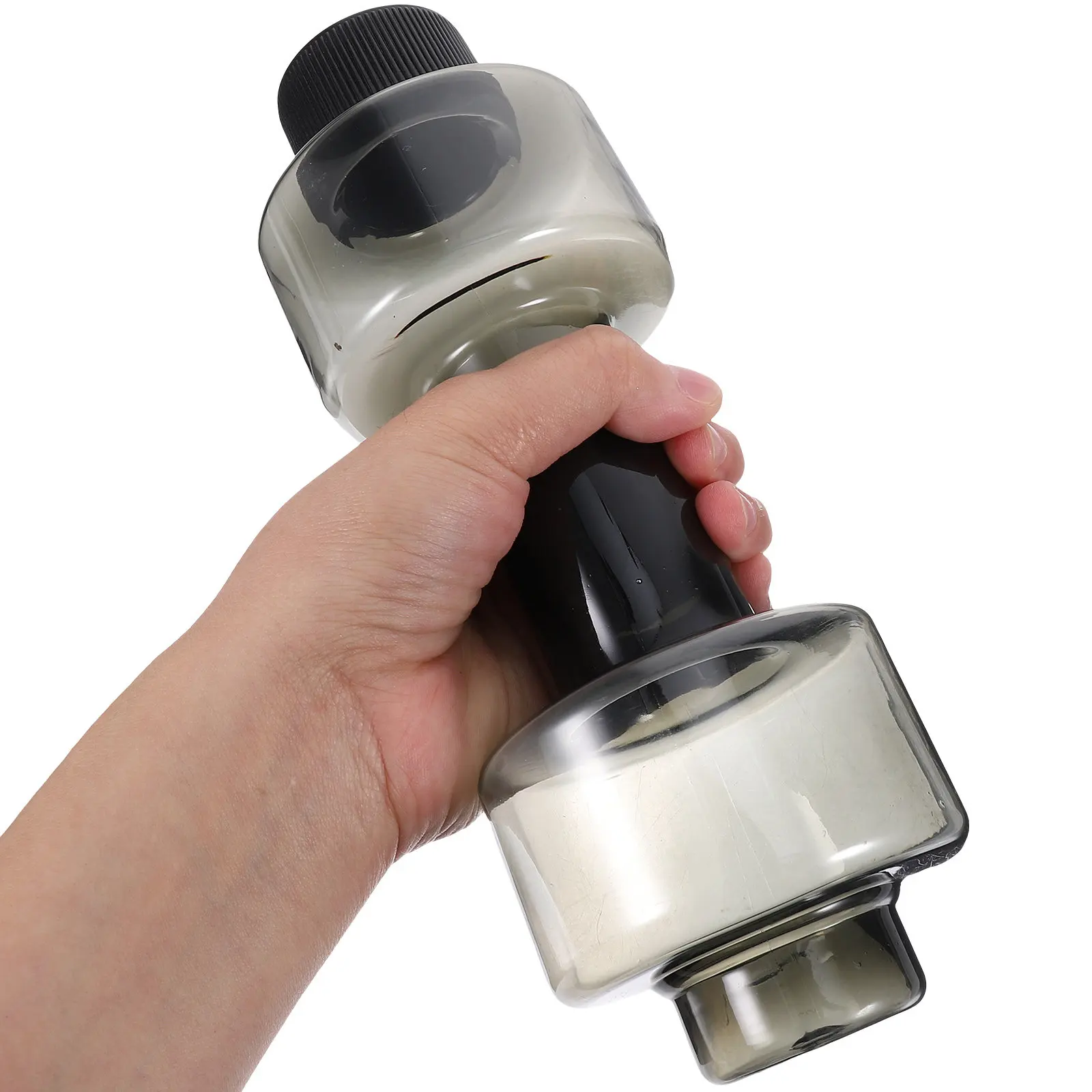 Large Capacity Dumbbell Shape Water Bottle Creative Sports Supplement Kettle Portable Fitness Drinking Bottle for Gym Office