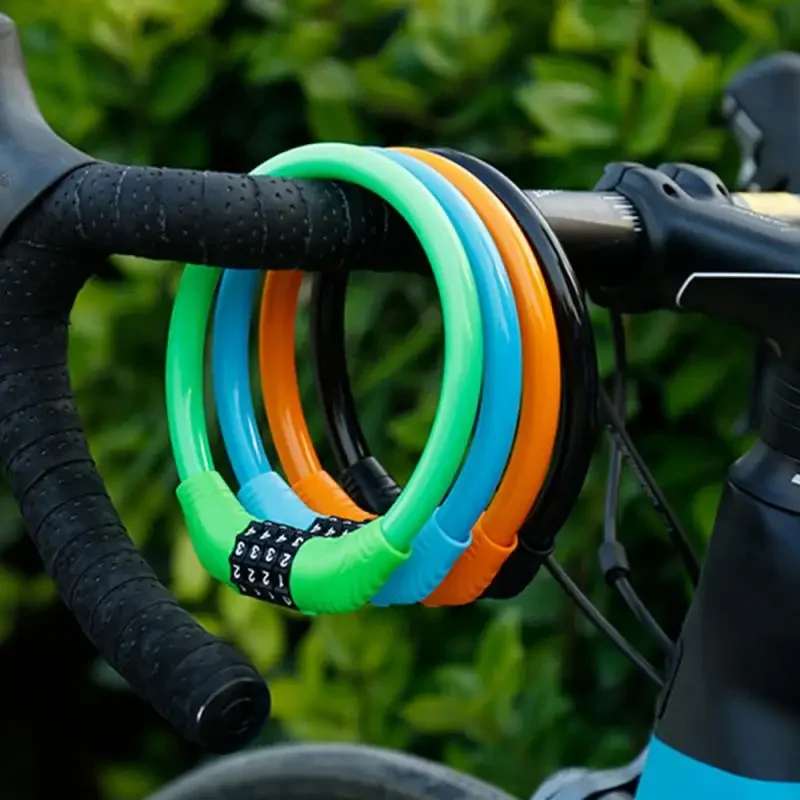 Bicycle Four-digit Password Lock Anti-theft Lock Mountain Bike 4 Color Lock Dead Fly Bicycle Equipment Electric Motorcycle