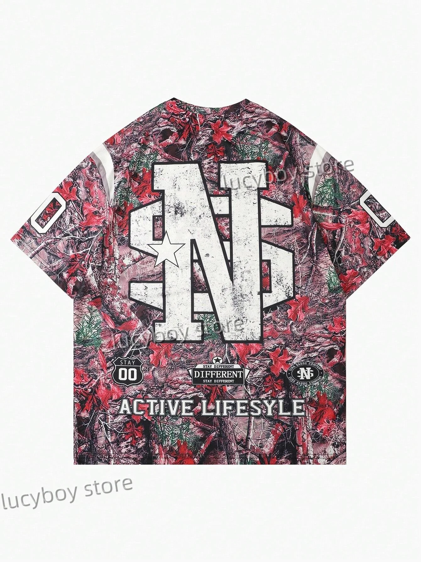 Mens  Los Angeles Number 88 PrintedT shirt Man Round Neck Sportwear Football short sleeve Tee Vintage Casual Tops Men Clothing