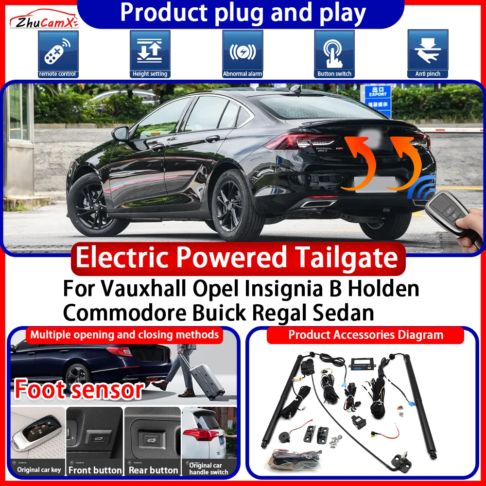 OEM Powered Tailgate for Vauxhall Opel Insignia B Holden Commodore Buick Regal Sedan Anti Pinch Smart Intelligent Control Gate