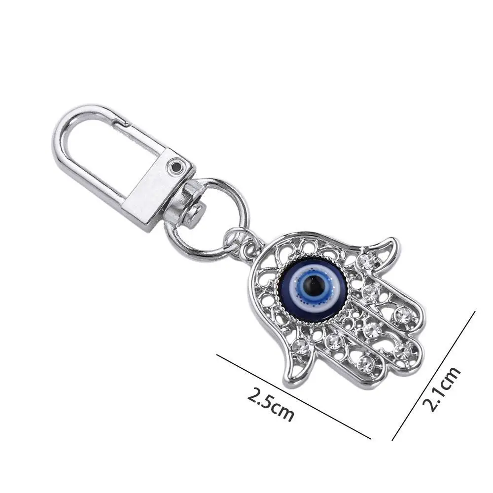 DIY Trinkets Car Keyring Cartoon Evil Eye Key Chain Amulet Evil Eye Keychain Buddha Hand Keychains Hamsa Hand Keyring