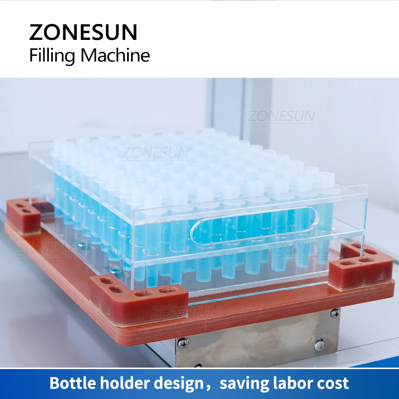 ZONESUN-Machine de remplissage de tubes à quatre têtes, pompe péristaltique, d'extraction de parfum de réactif, bouteille d'huile essentielle, ZS-XYZ4A de remplissage liquide