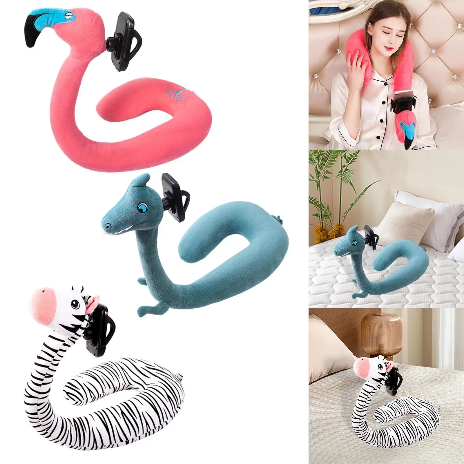 

Дорожная подушка с держателем для телефона, удобная и удобная для офиса в поезде в автомобиле