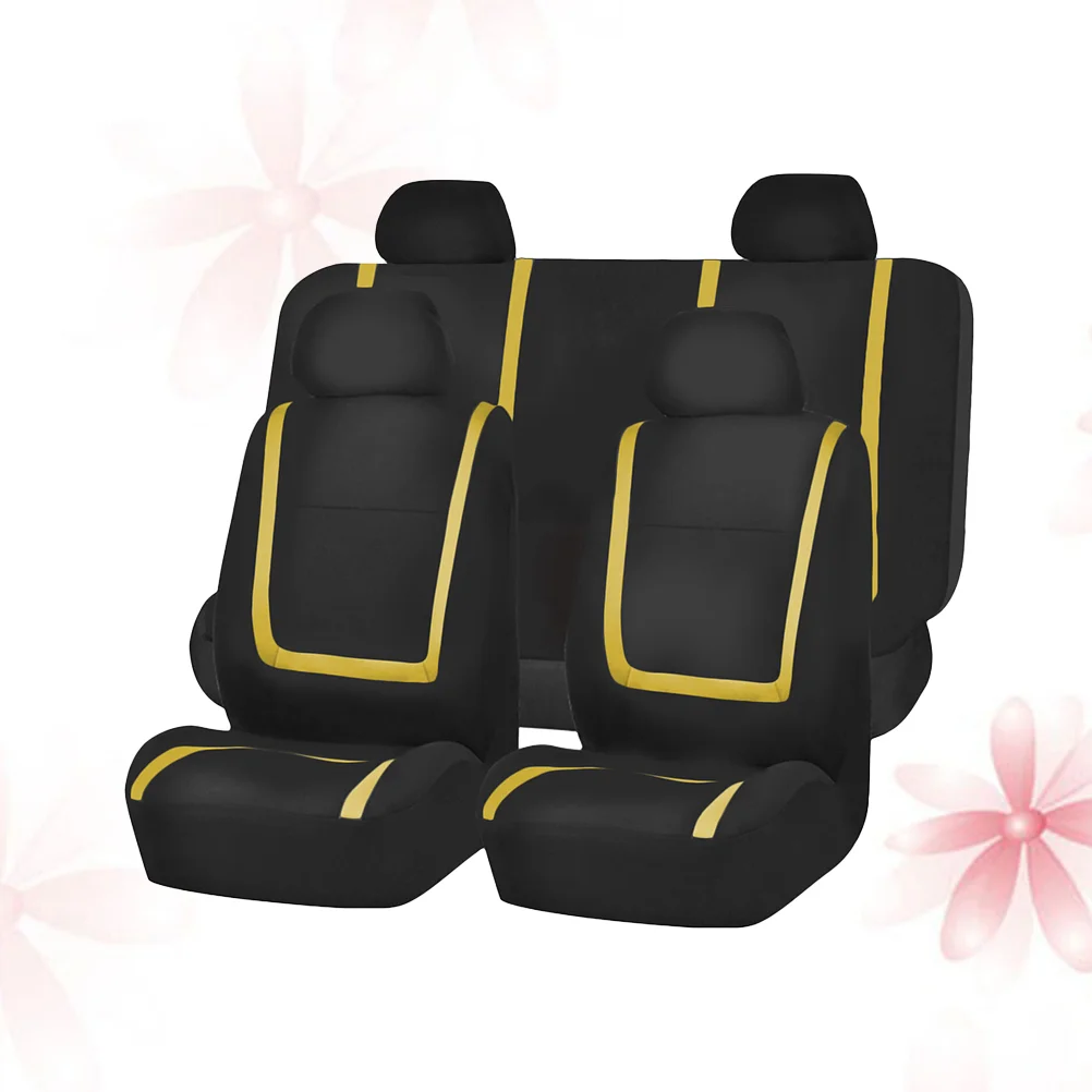 9PCs Bench Seat cover cover Universal Auto Car Protector