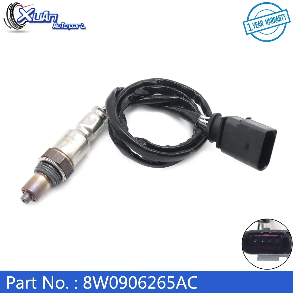 XUAN 4 Pin Air Fuel Ratio Lambda O2 Oxygen Sensor 8W0906265AC for Audi A6 ALLROAD A7 A8 RS5 S4 S5 S6 S7 SQ5 3.0 2018-21 234-8068