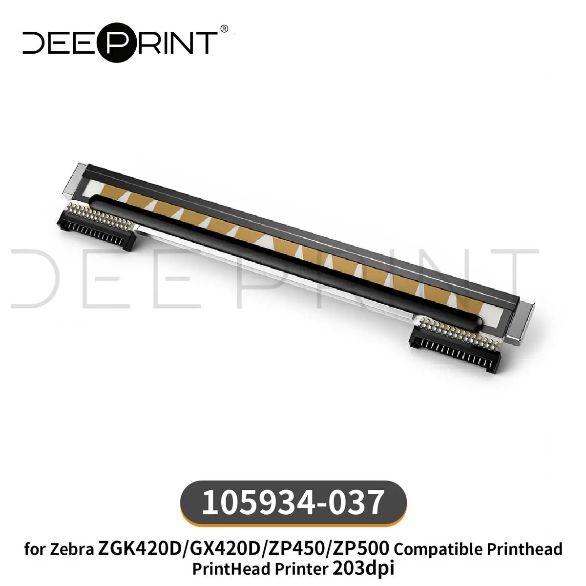 105934-037 203DPI Thermal Printhead for Zebra GK420D GX420D ZP450 ZP500 Barcode Label Printer Print Head | 3-Month Warranty