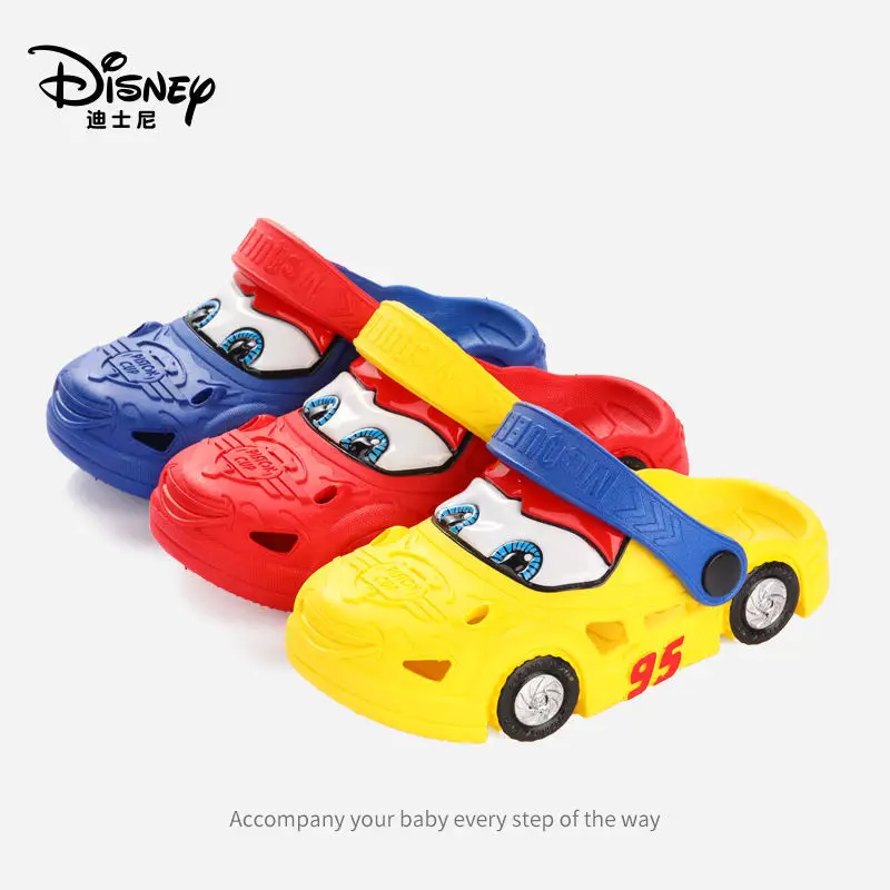 really pictures Children's Slippers Summer Car Story Boys' Children's Cartoon Antiskid Soft Bottom Bath Slippers