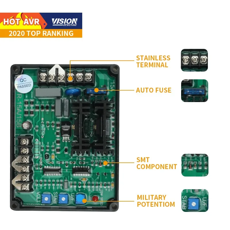 

Сертифицированный CE AVR Генератор AVR GAVR 15A