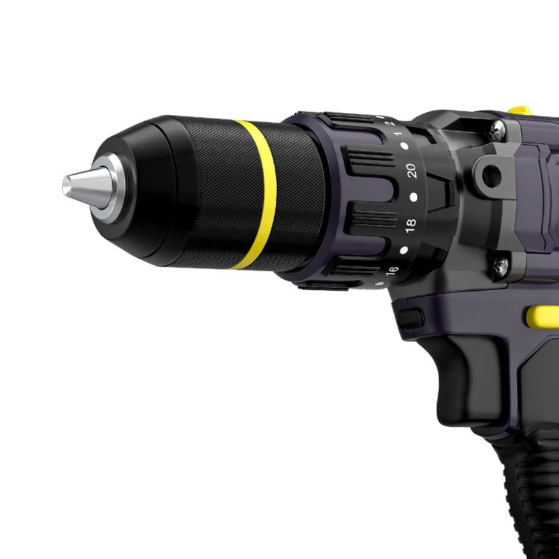 Trapano a percussione elettrico a tripla funzione 21V Nuovo design Trapano a batteria Motore senza spazzole Vendita calda