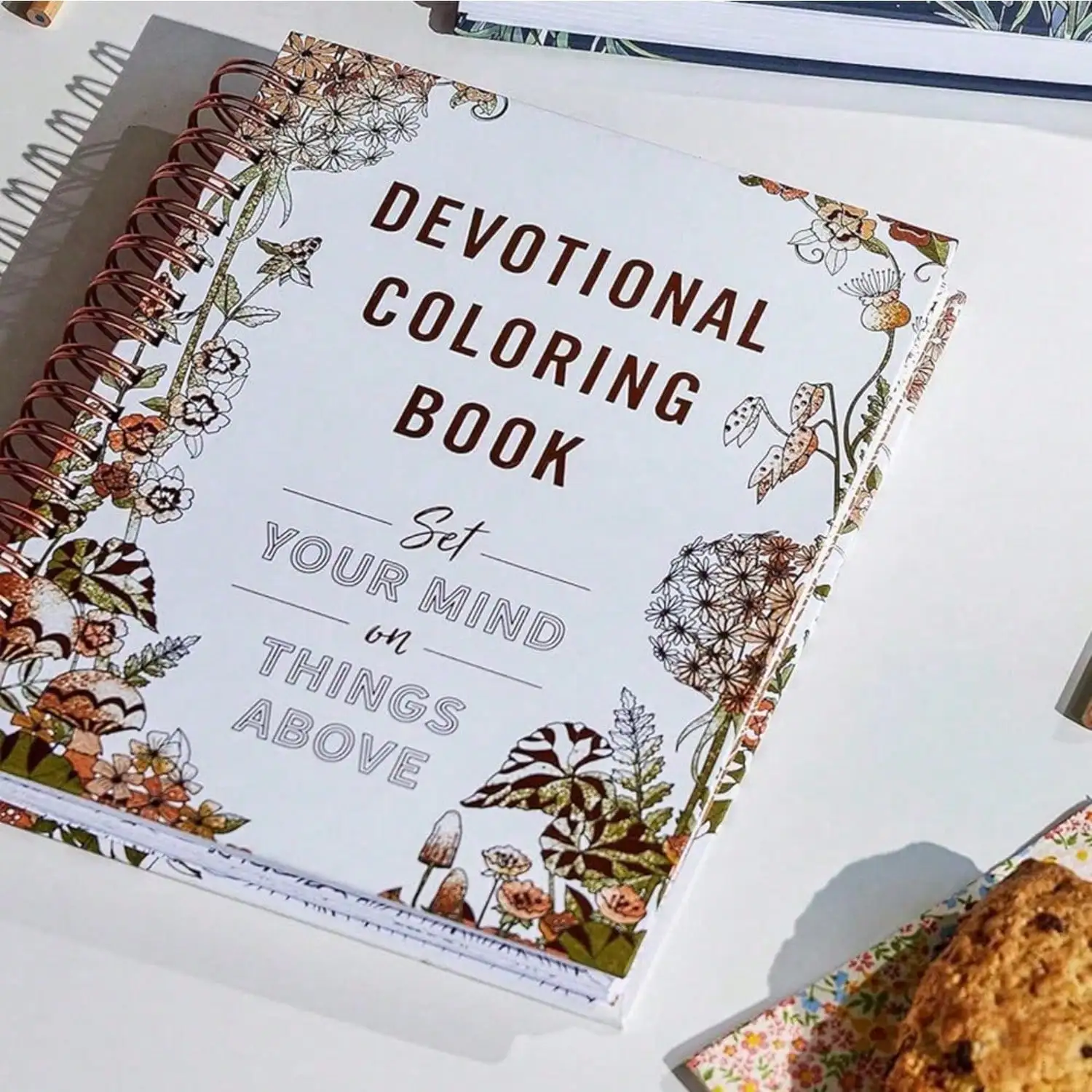 Relaxing Devotional Coloring Book Inspirational Art Pages for Stress Relief Self Expression Christmas Holiday Gift Supplies