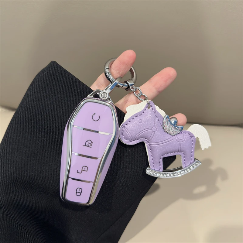 

New Soft TPU Car Key Case For BYD Atto 3 Han Song Tang Qin Ev Pro PLUS MAX Dolphin 4 Buttons Remote Control Protect Cover Auto