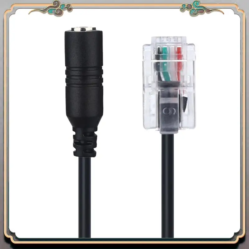 A46M-10PC Telefon Adapter Rj9 Auf 3,5 Buchse Adapter Konverter Kabel PC Computer Headset Telefon