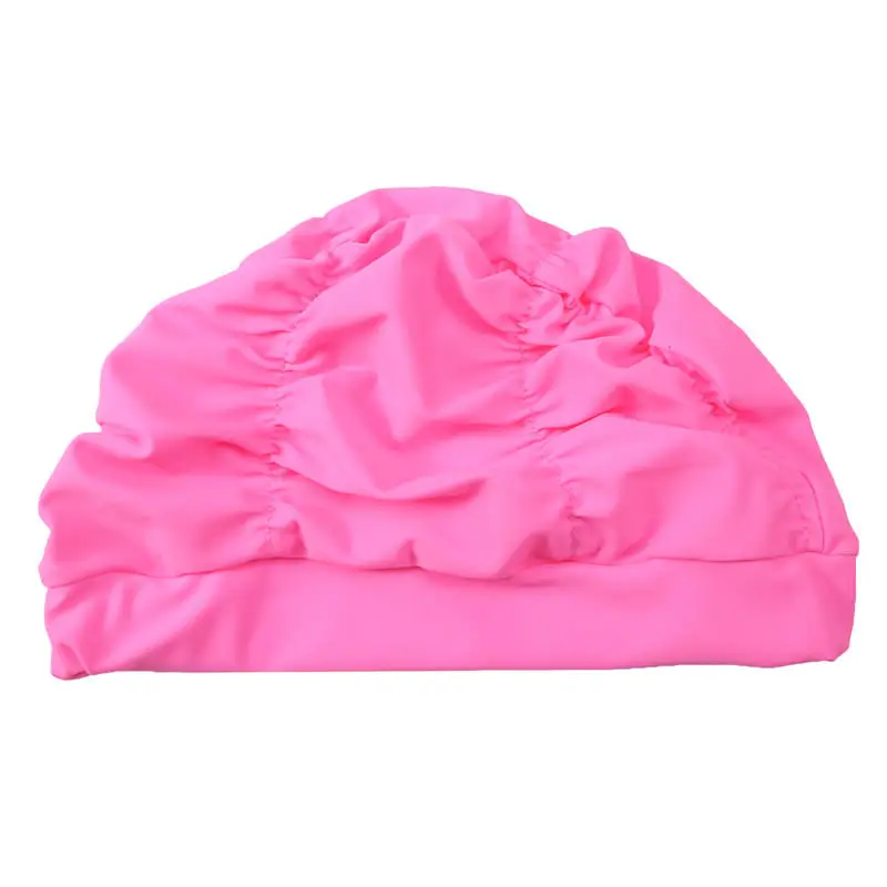 Schwimmkappe für Damen, Unisex, Mädchen mit Langem Haar, Elastische Badekappe, Dehnbare Einheitsgröße für Schwimmbad und Sport, Elastischer Nylon-Turban – Detail 11