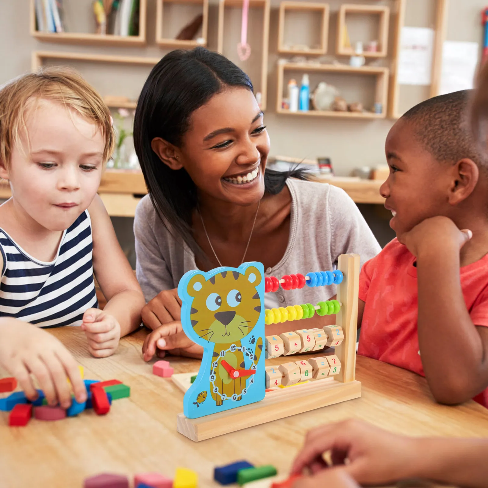 

Colorful Wooden Abacus Early Educational Learning Tool for Kids Arithmetic Counting Cognitive Development Mental Calculation