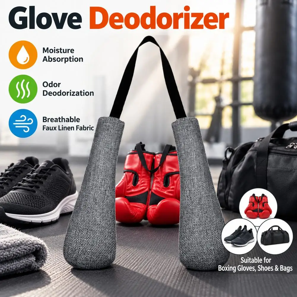 Boxing Glove Deodorizer Bag Charcoal Moisture Absorber Odor Remover for MMA Gloves Shoes Gym Bag Reusable Fresh Dry Insert