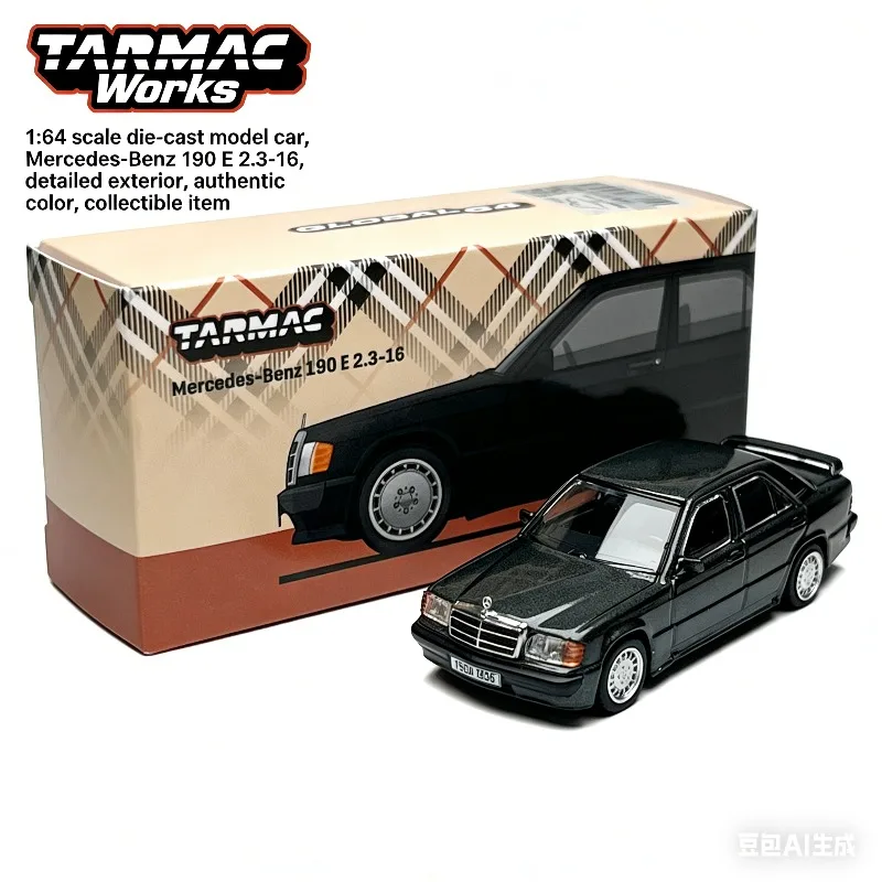 

Tarmac Works 1:64 190E Simulation Static Alloy Car Model, Boys' Holiday Gift Toy, Adult Collection Decoration Item.