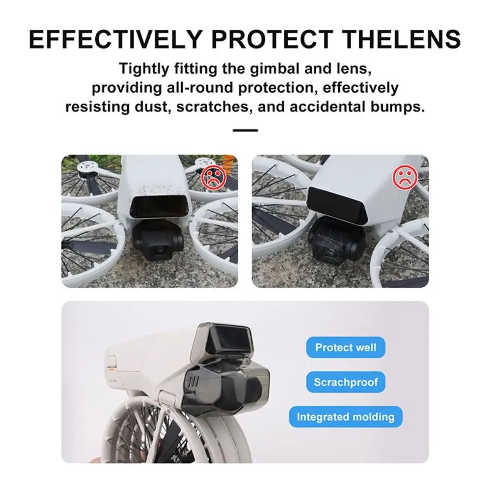 Anti-scratch Lens Cover Dust-proof Anti-collision Gimbal Camera Protective Cap Lightweight Gimbal Protector Guard for DJI Flip