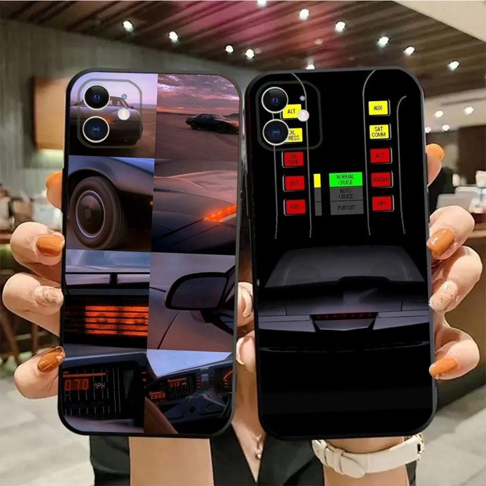 KITT Knight Rider Car Phone Case For iPhone15,14,13,12,11,Pro,Max,Plus,Mini,X,XS,XR,8,7,6,S,Plus,SE Soft Black Case