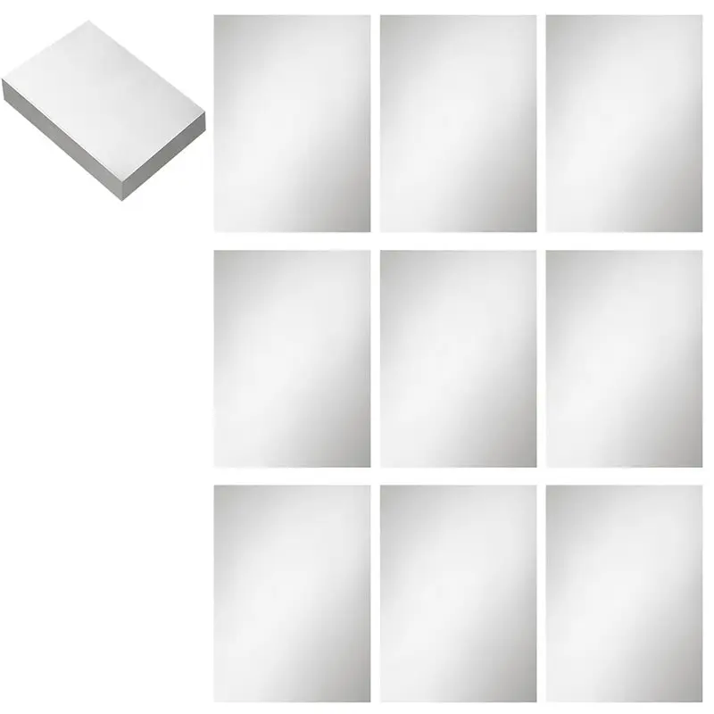 

Y50A-Aluminum Metal Crafts Foil 50 Packs 7.8" X 11.8" X 0.07Mm Thick For DIY For Art Projects Flashing Wide Sheets