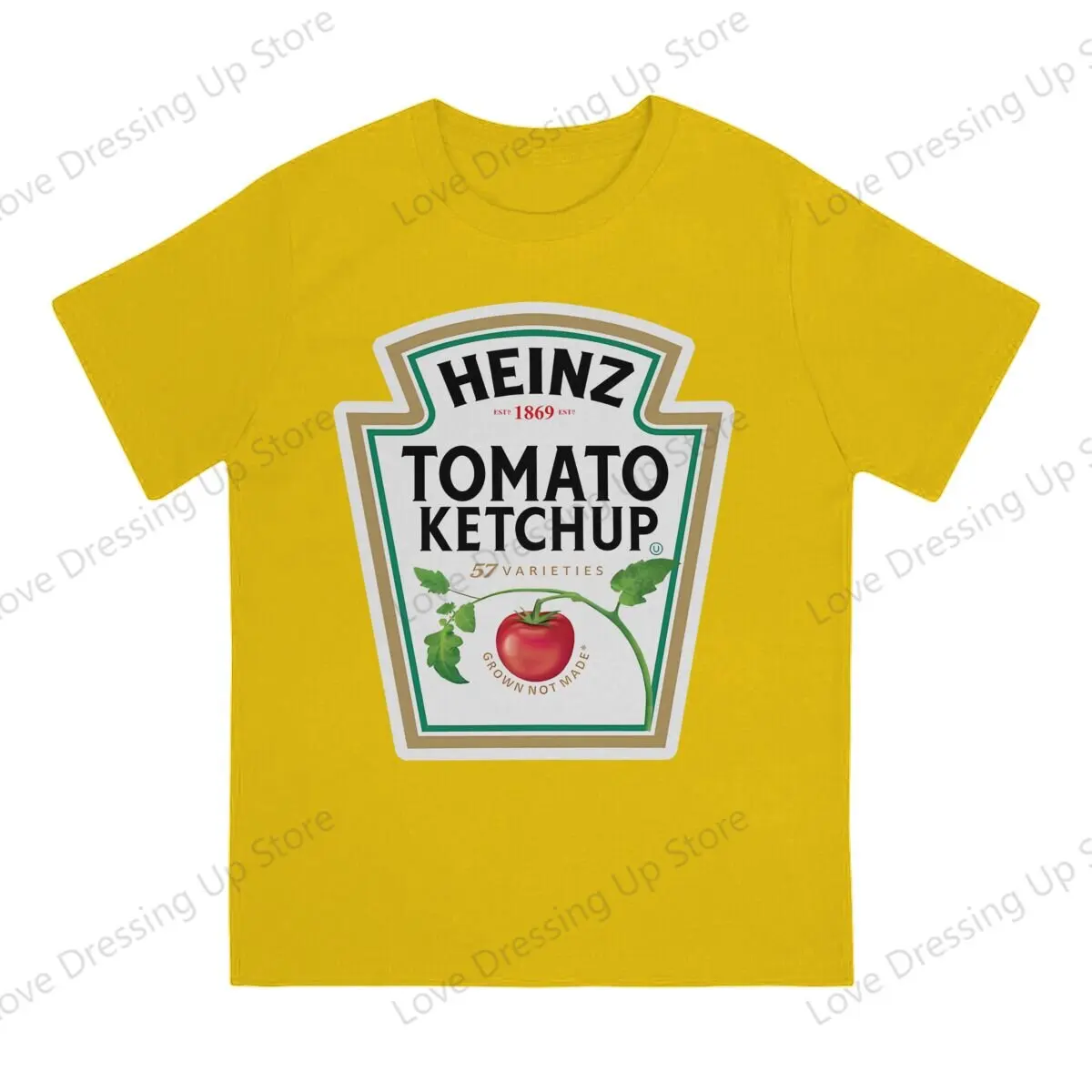 Camiseta 100% de algodón para hombre, camiseta Heinz Tomato Ketchup, camiseta de verano transpirable de manga corta para calle, S-6XL