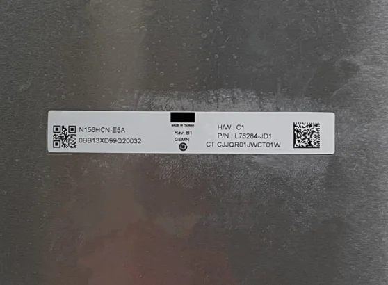 

N156HCN-E5A N156HCN E5A 15.6'' Laptop LCD Touch Screen Panel Matrix 1920*1080 EDP 40 Pins
